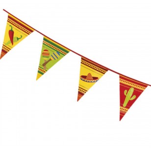 Mexican Chillis & Sombrero Flag Bunting